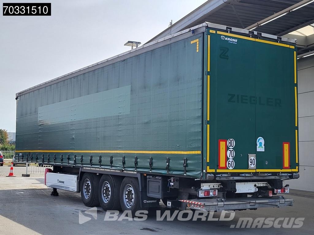 Krone SD Tailgate Lift Axle Palletbox Semirremolques de caja de lona