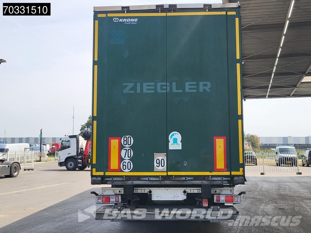 Krone SD Tailgate Lift Axle Palletbox Semirremolques de caja de lona