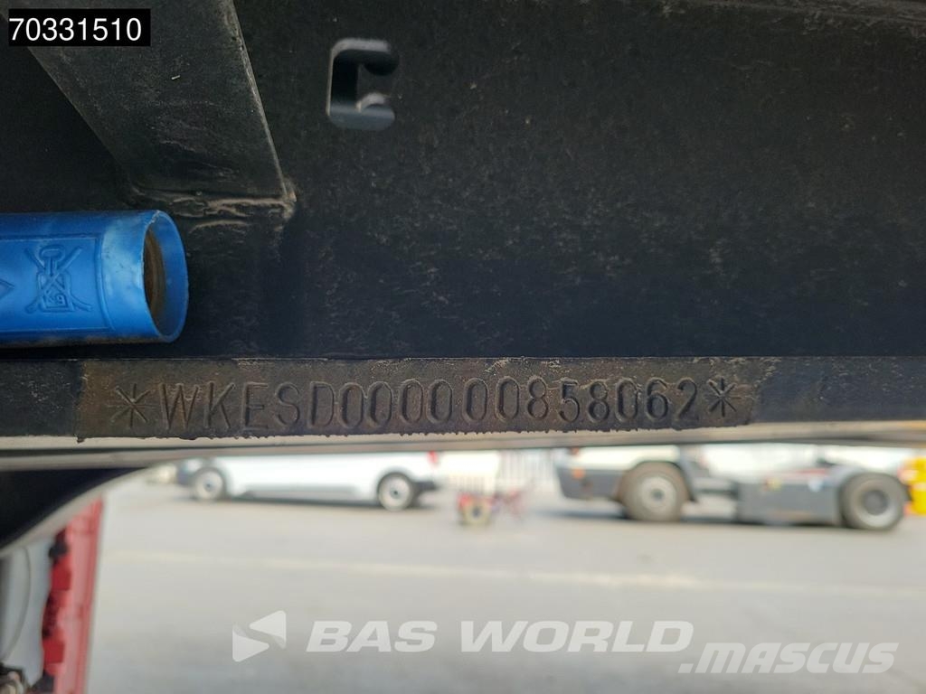 Krone SD Tailgate Lift Axle Palletbox Semirremolques de caja de lona
