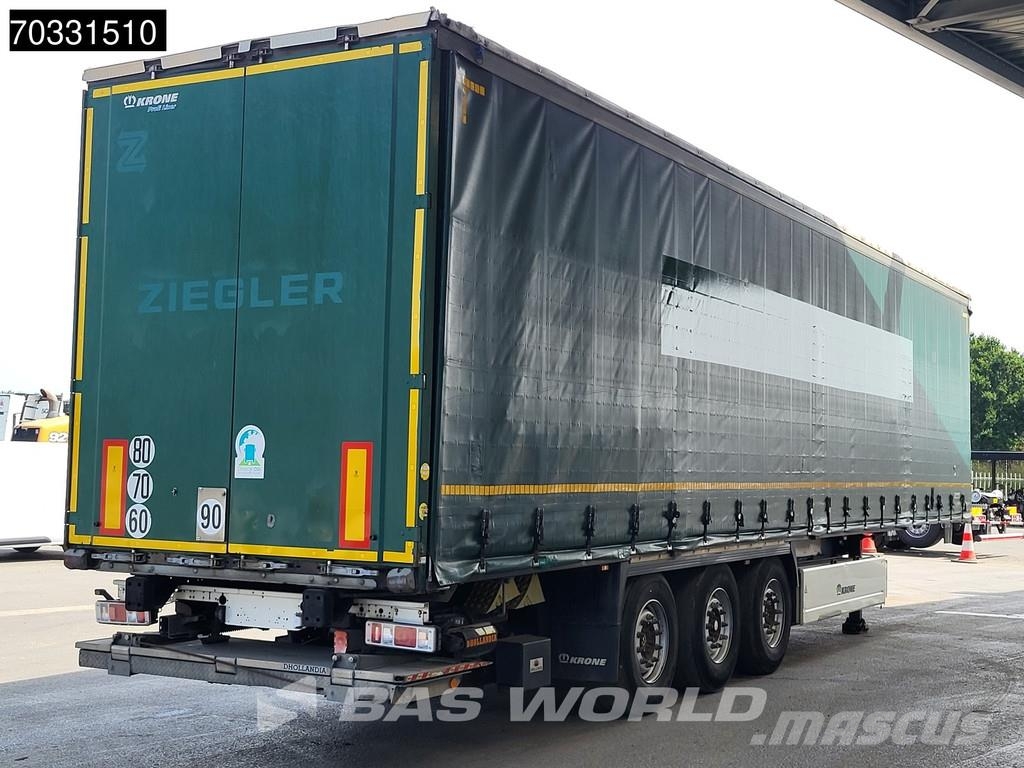 Krone SD Tailgate Lift Axle Palletbox Semirremolques de caja de lona