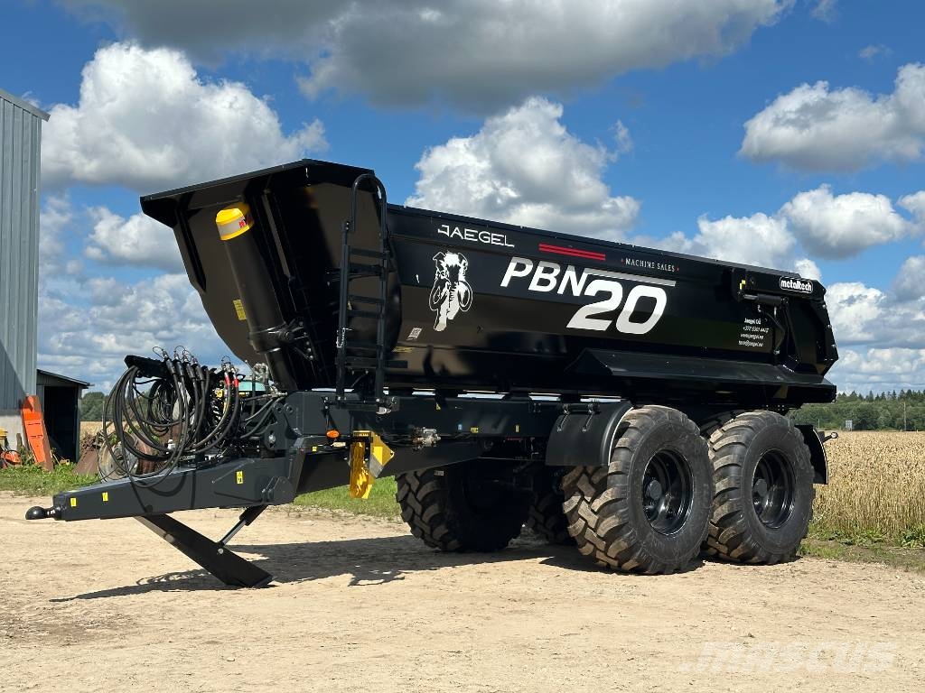 Metaltech PBN20R Black Edition Remolques con caja de volteo