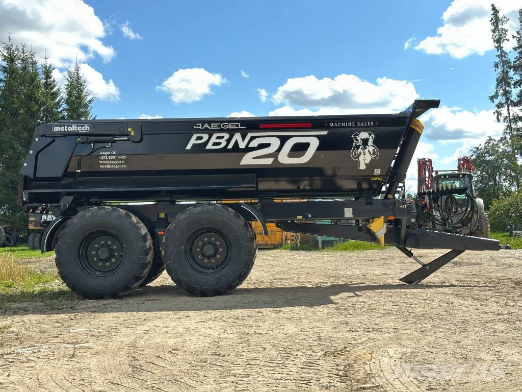 Metaltech PBN20R Black Edition Remolques con caja de volteo