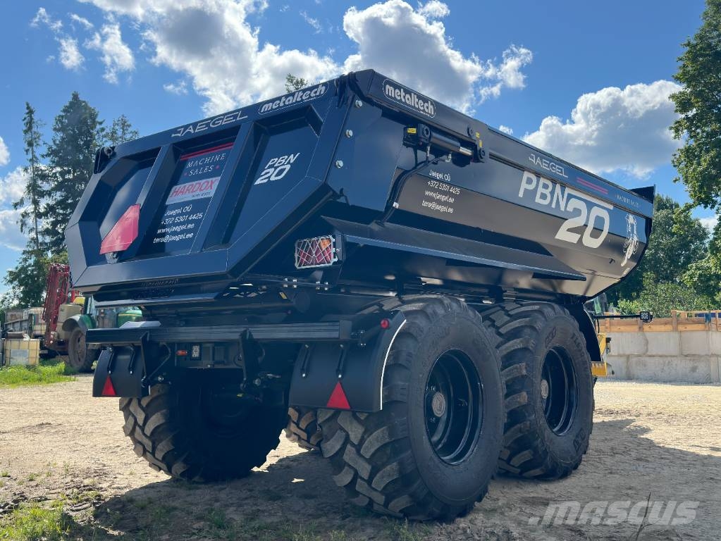 Metaltech PBN20R Black Edition Remolques con caja de volteo