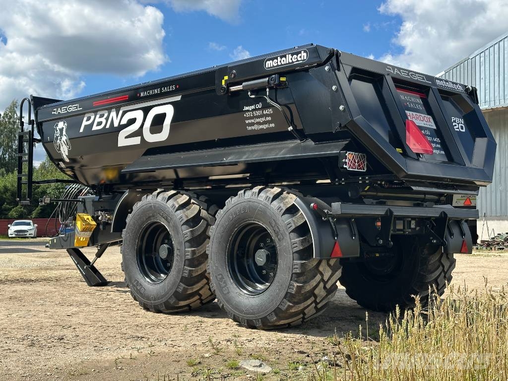 Metaltech PBN20R Black Edition Remolques con caja de volteo