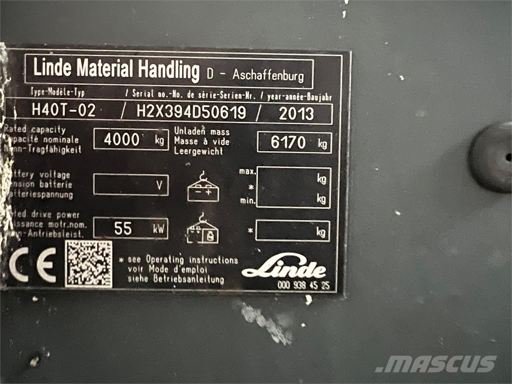 Linde H40T-02 LPG forklifts