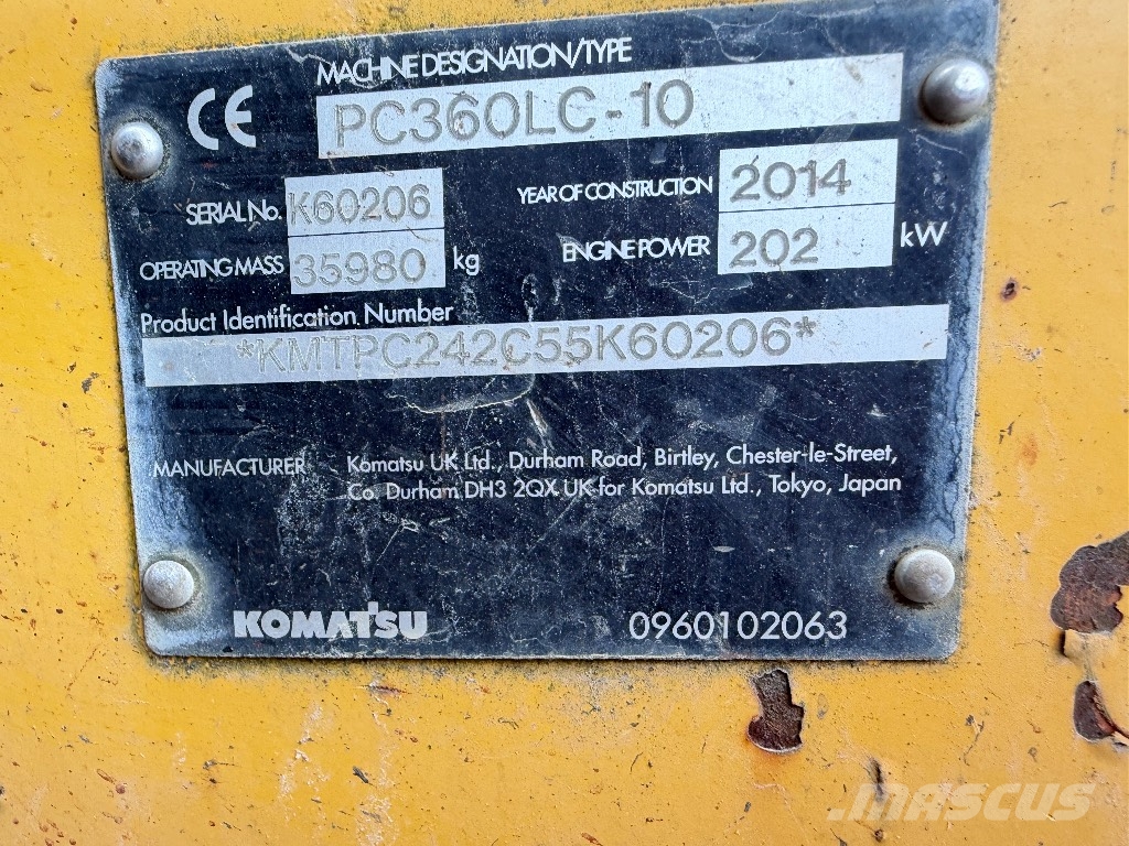 Komatsu Pc360 Rupsgraafmachines
