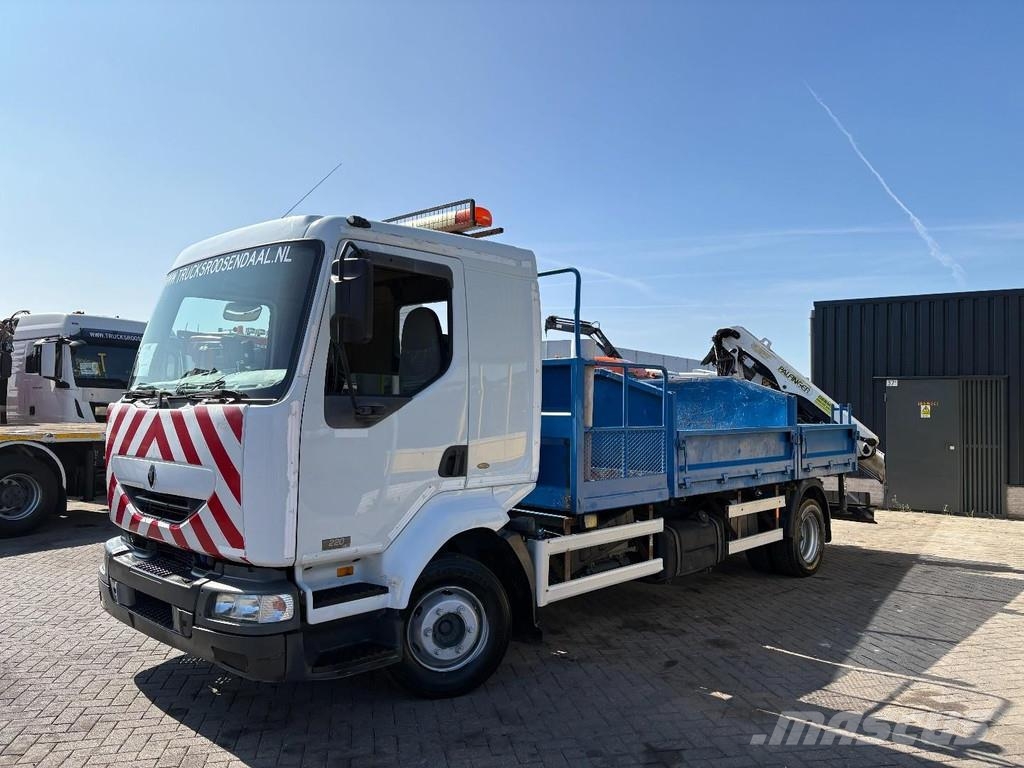 Renault Midlum 220 + PALFINGER PK 6001 + tipper + remote + 自卸式货车