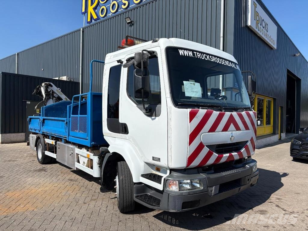 Renault Midlum 220 + PALFINGER PK 6001 + tipper + remote + 自卸式货车