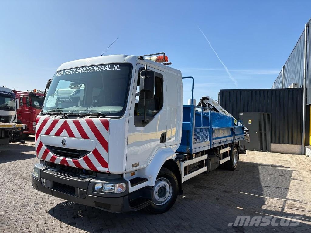 Renault Midlum 220 + PALFINGER PK 6001 + tipper + remote + 自卸式货车