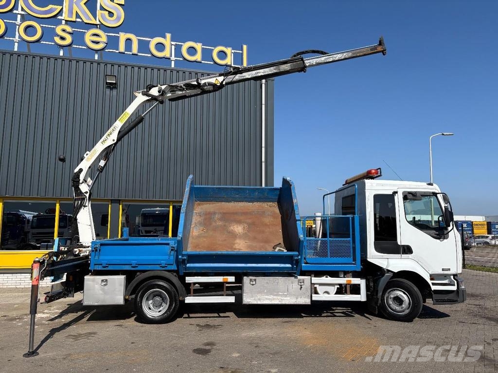 Renault Midlum 220 + PALFINGER PK 6001 + tipper + remote + 自卸式货车