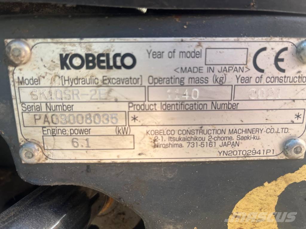Kobelco SK 10 SR Minigravemaskiner