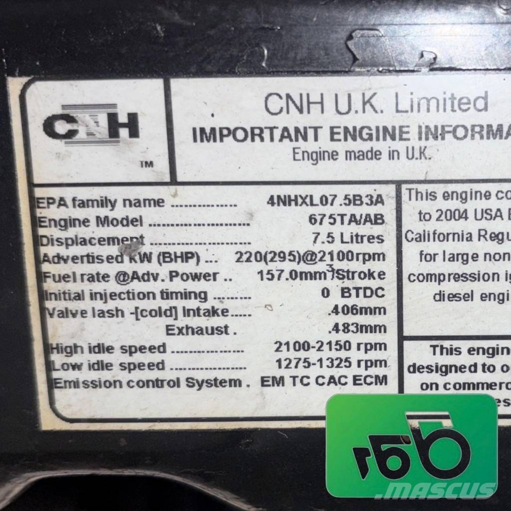 New Holland CX720 CNH 675TA/AB 7.5L Engine Motores agrícolas