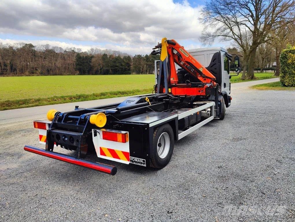 MAN TGL 12.250 Containersysteem Jimeca met kraan Palfi Camion ampliroll