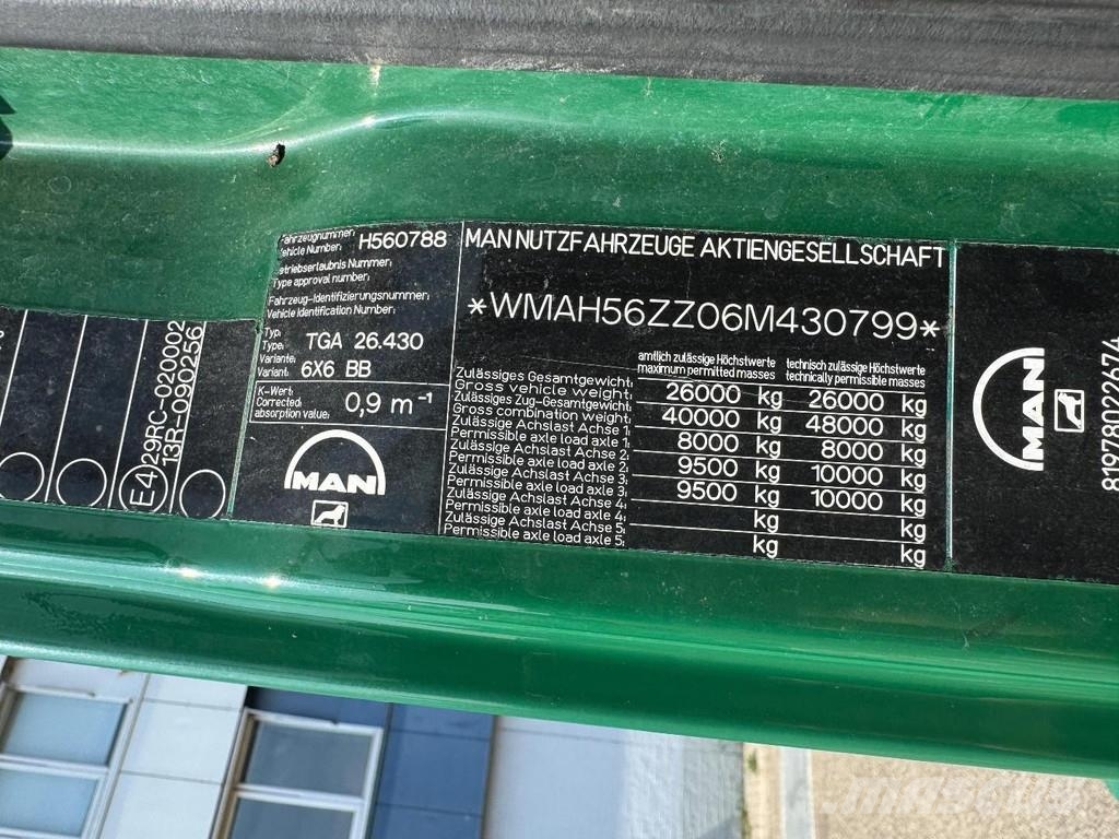 MAN TGA 26.430 6X6 CABLE DRUM TRUCK / KABELPFLUG / KAB Muud veokid