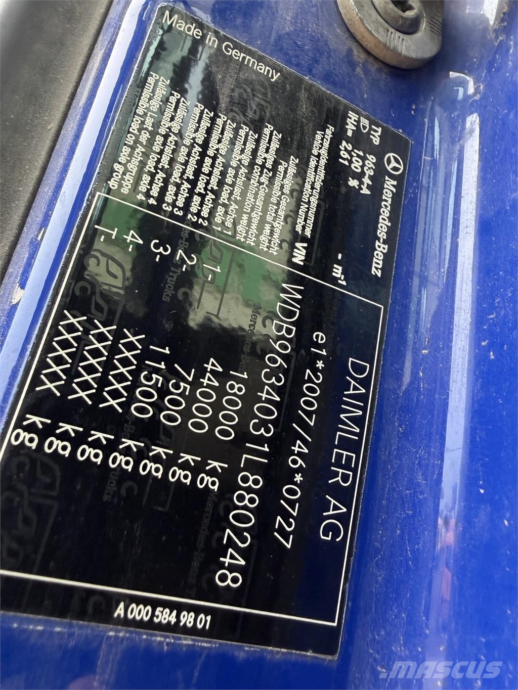 Mercedes-Benz Actros VIN 248 Vilcēji