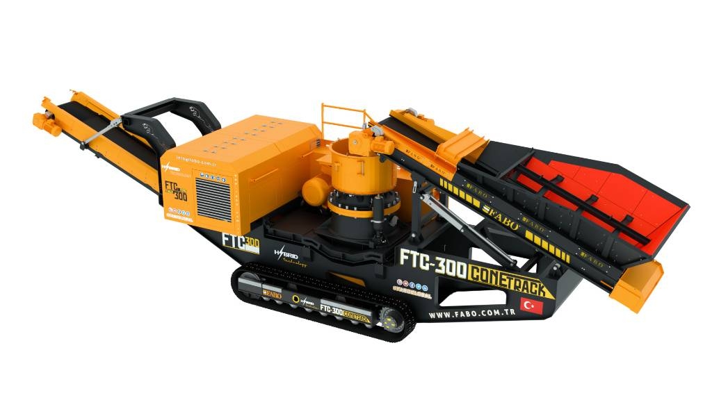 Fabo Concasseur à cône sur chenilles FTC-300 Mobile crushers