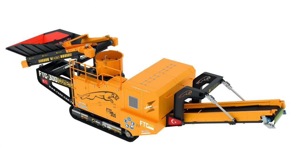Fabo Concasseur à cône sur chenilles FTC-300 Mobile crushers