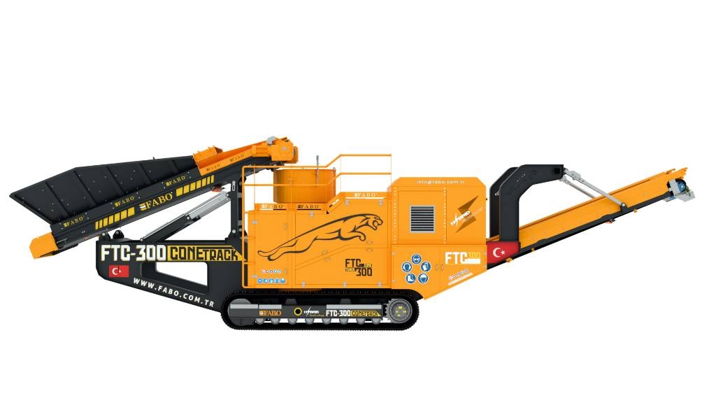 Fabo Concasseur à cône sur chenilles FTC-300 Mobile crushers