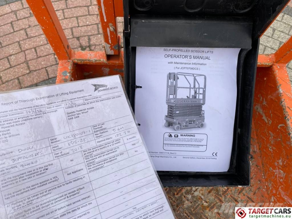 Dingli JCPT0607DCS Electric Scissor Work Lift 560cm رافعات مقصية الشكل