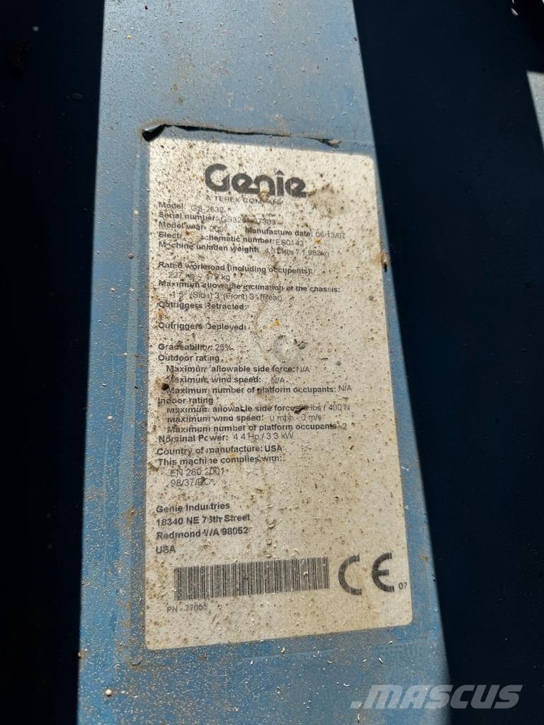 Genie GS2632 Hoogwerker Schaarhoogwerker (2007) رافعات مقصية الشكل