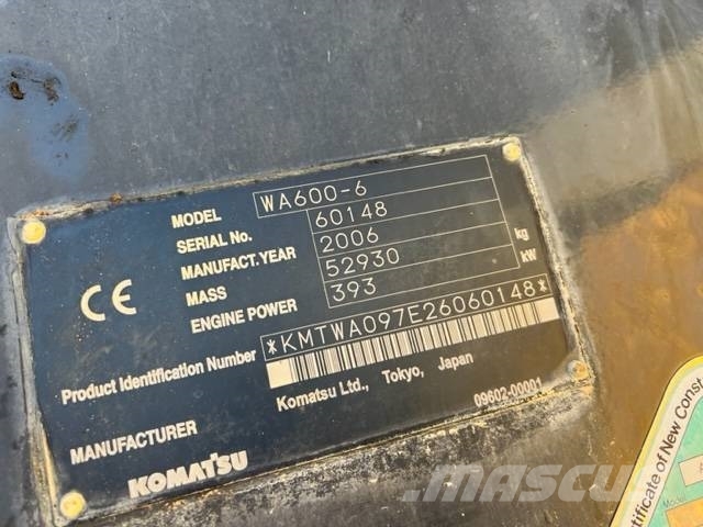 Komatsu WA 600-6 Hjullastare