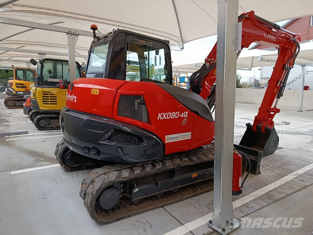 Kubota KX 080-4 Midigraafmachines 7t - 12t