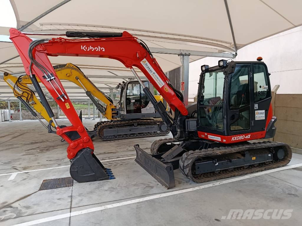 Kubota KX 080-4 Midigraafmachines 7t - 12t