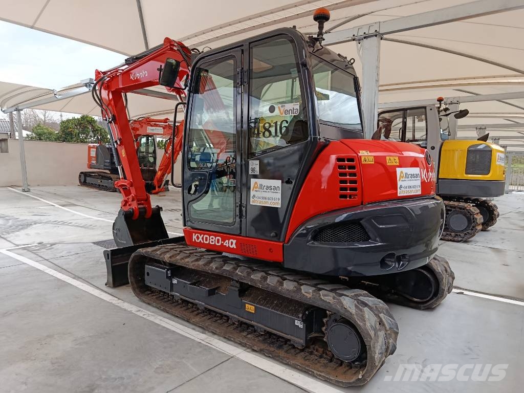 Kubota KX 080-4 Midigraafmachines 7t - 12t