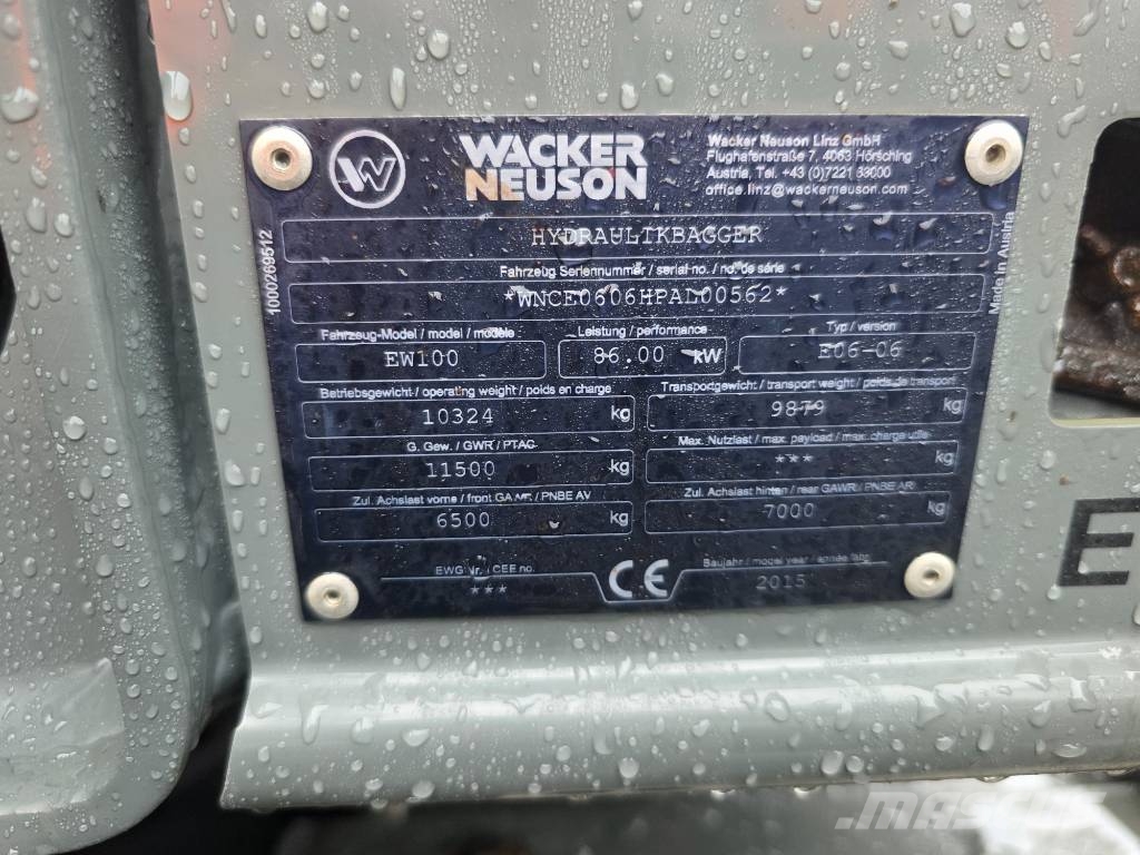 Wacker Neuson EW 100 حفارات بعجل