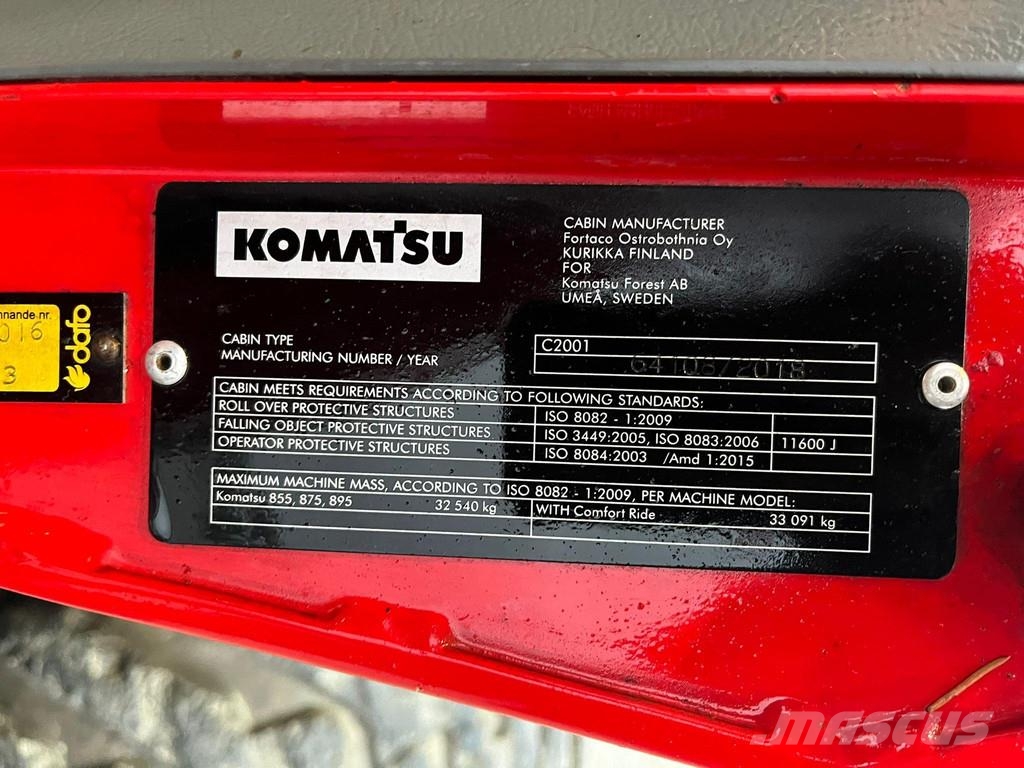 Komatsu 895 8x8 LOADFLEX / CRANE 165F 원목 포워더