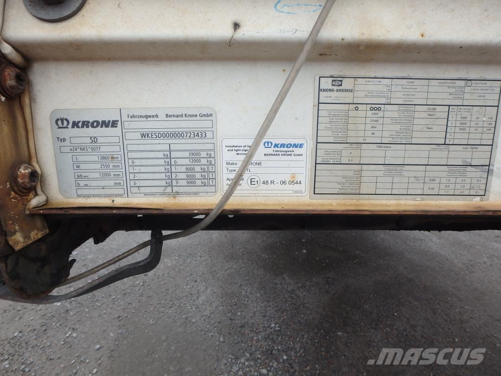 Krone Trailer Curtainsider Lifting + Sliding Roof Mega Semirremolques de caja de lona