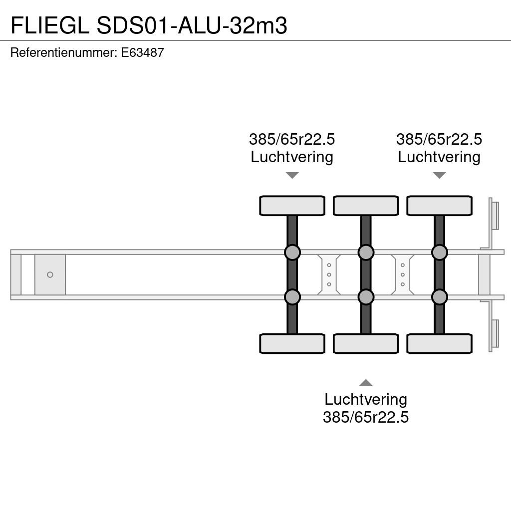 Fliegl SDS01-ALU-32m3 Kiper poluprikolice