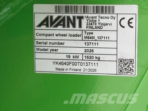 Avant 640i Minicargadoras