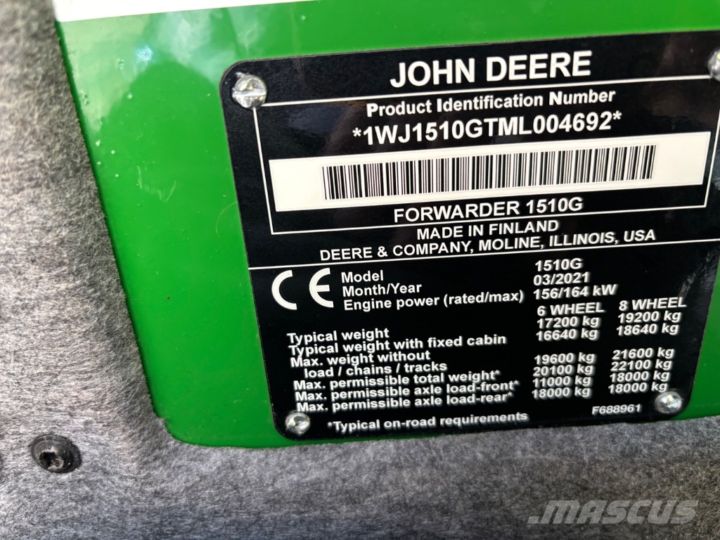 John Deere 1510G Forvarderi