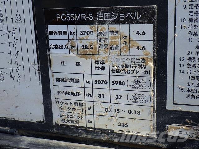 PC PC55MR‑3 Telakaivukoneet