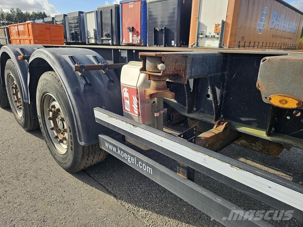 Kögel Port 45 simplex/ extendible/ saf disc Kontejnerske polprikolice