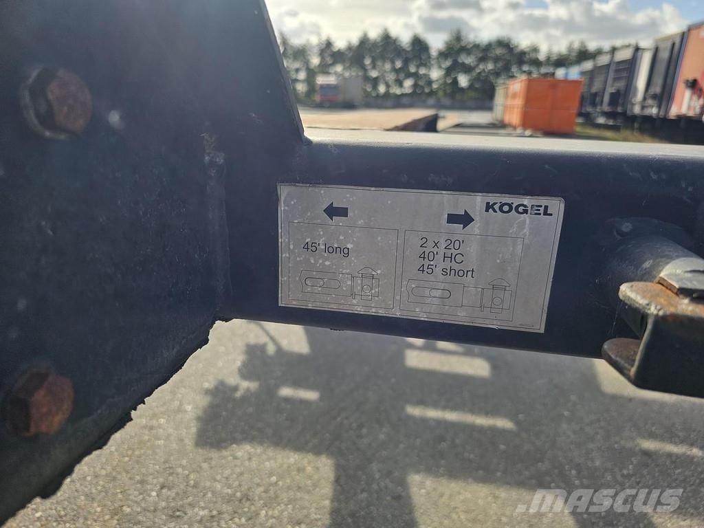 Kögel Port 45 simplex/ extendible/ saf disc Kontejnerske polprikolice