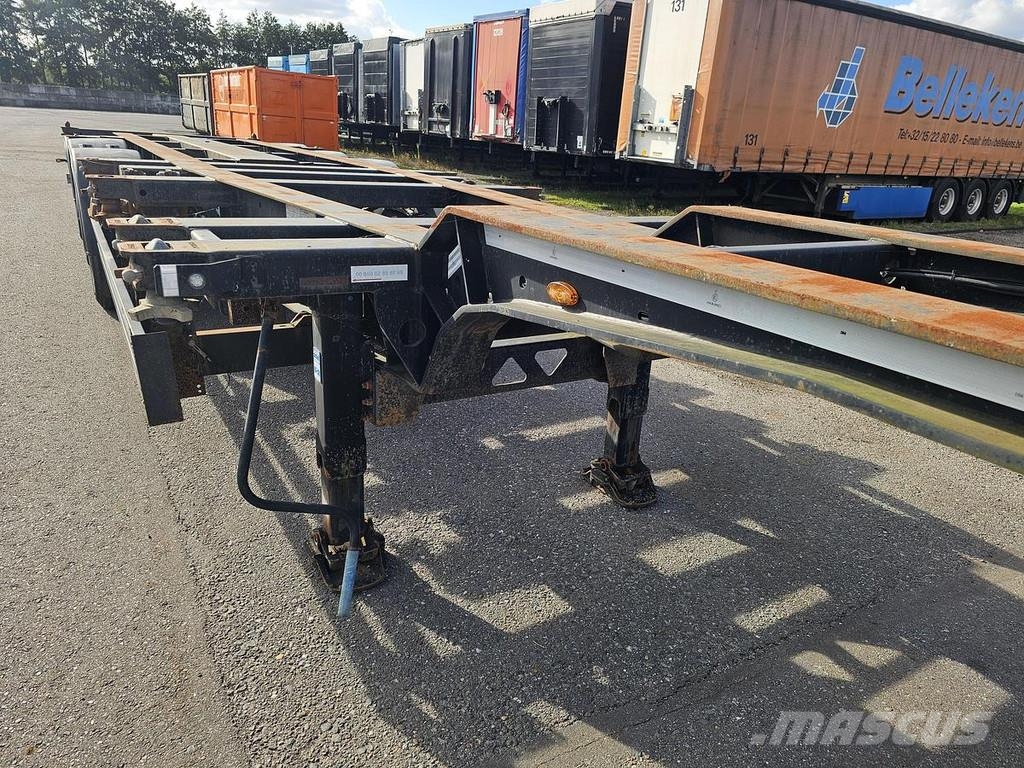 Kögel Port 45 simplex/ extendible/ saf disc Kontejnerske polprikolice