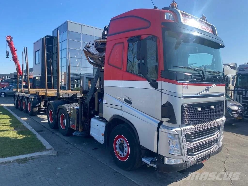 Volvo FH 540 6X4 EURO 6 + EPSILON S260Z96 + TRAILER 4 AX Timmerbilar