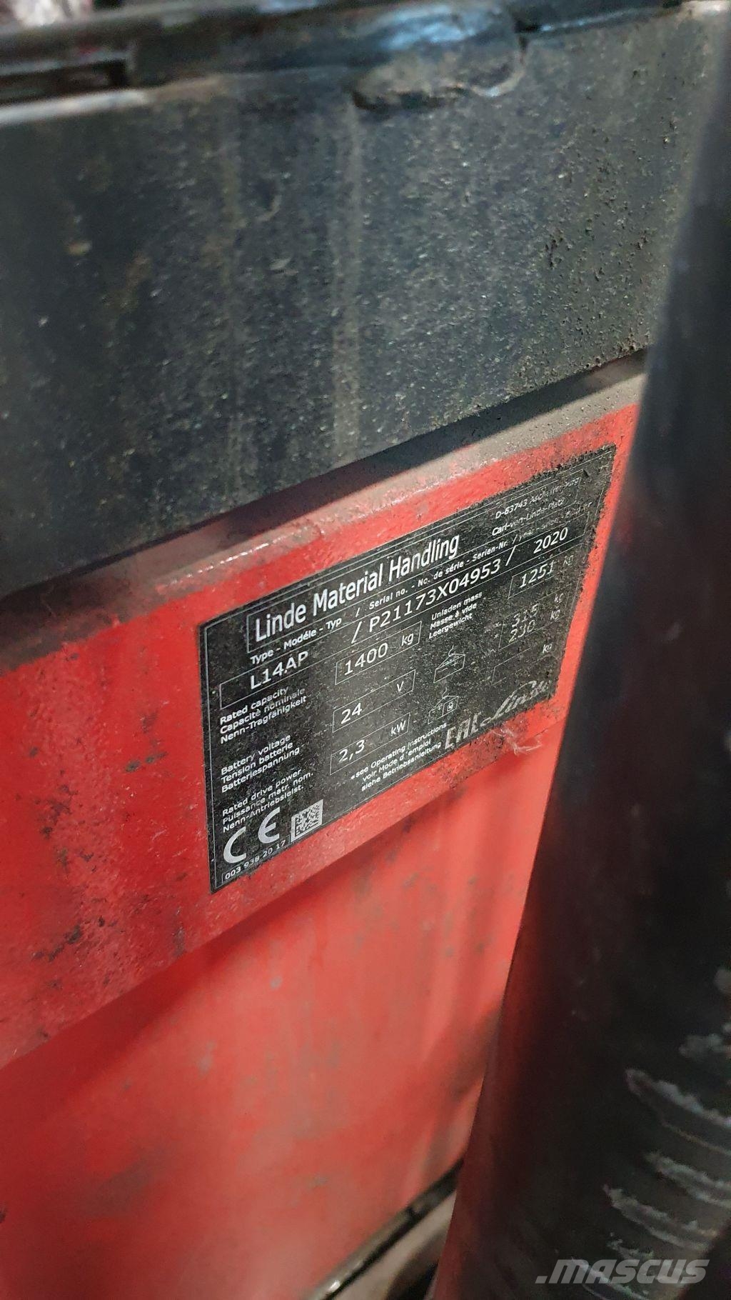 Linde L14AP Samohybné vozíky
