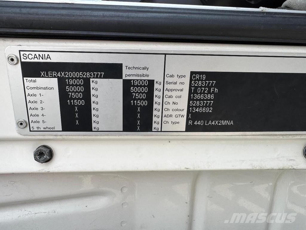 Scania R440 4X2 EURO 5 + RETARDER Cabezas tractoras