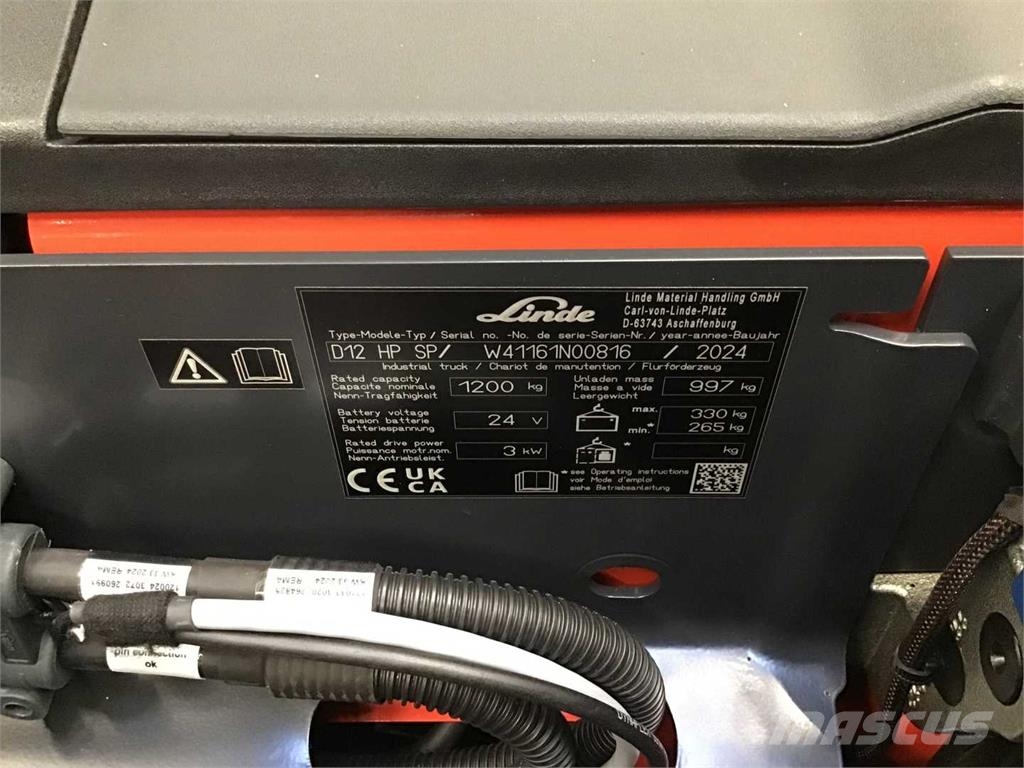 Linde D12HPSP Korkeakeräilytrukit