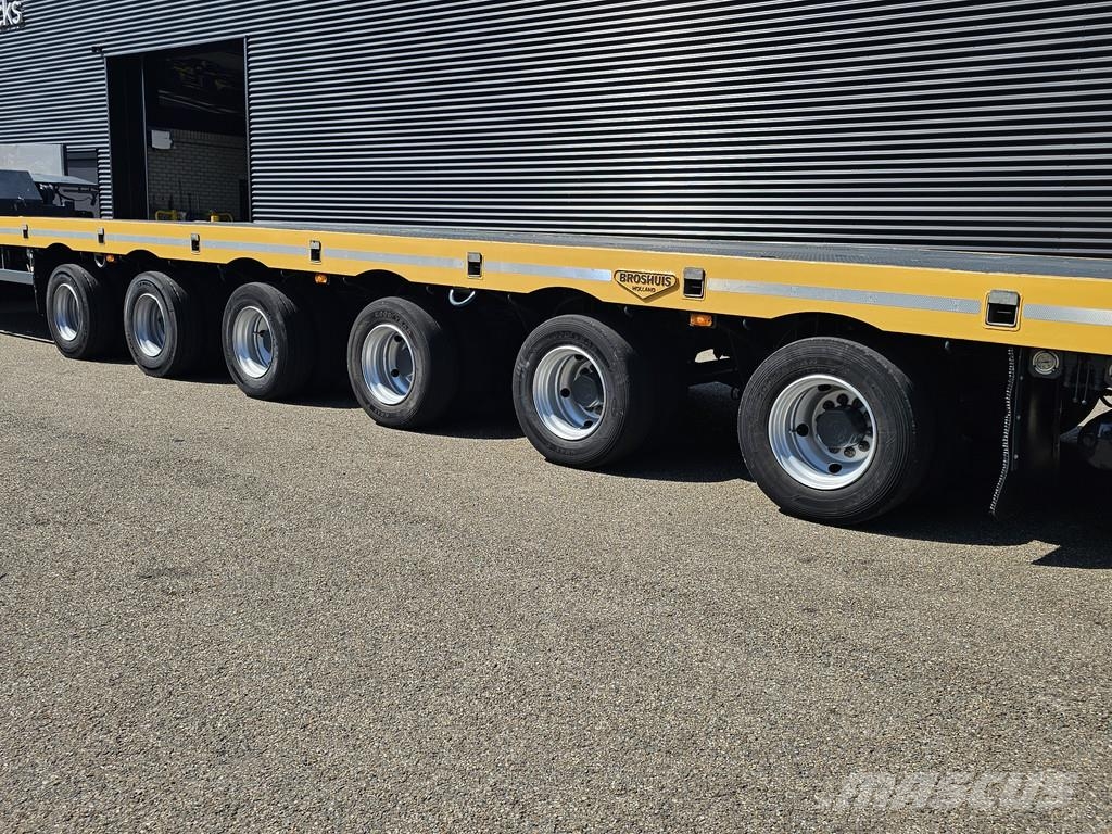 Broshuis 6 ABSD-85 / 3 X EXTENDABLE - 46 MTR نصف مقطورة مسطحة منخفضة