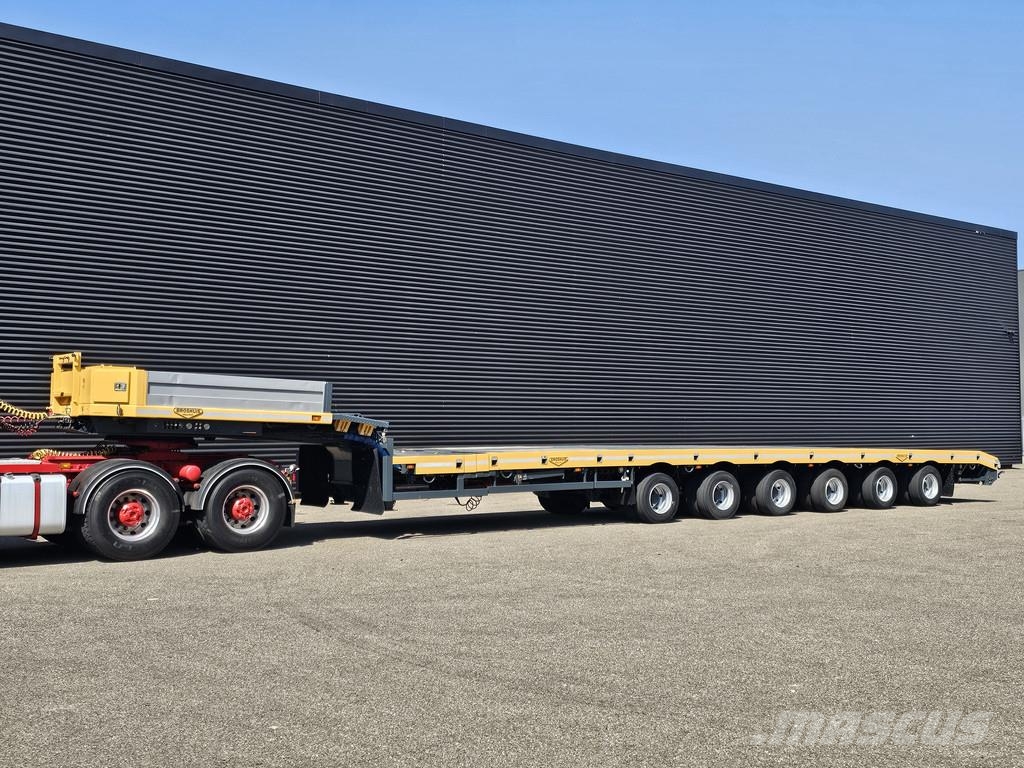 Broshuis 6 ABSD-85 / 3 X EXTENDABLE - 46 MTR نصف مقطورة مسطحة منخفضة