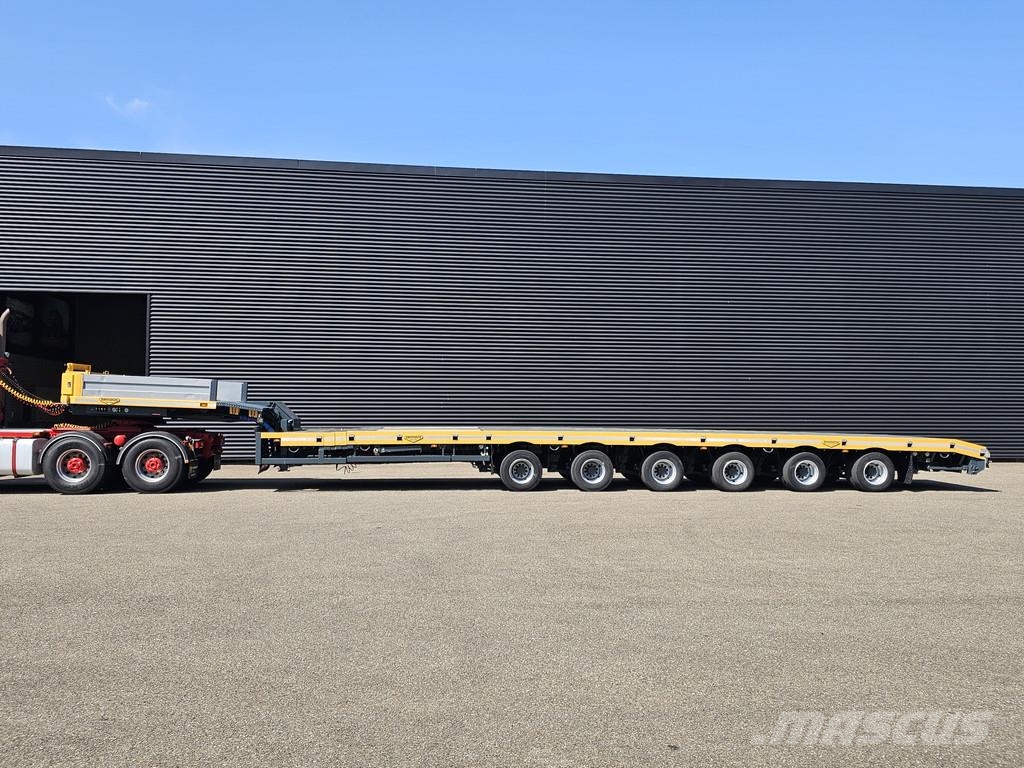 Broshuis 6 ABSD-85 / 3 X EXTENDABLE - 46 MTR نصف مقطورة مسطحة منخفضة