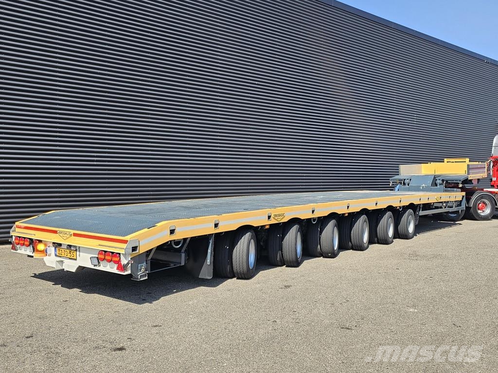 Broshuis 6 ABSD-85 / 3 X EXTENDABLE - 46 MTR نصف مقطورة مسطحة منخفضة