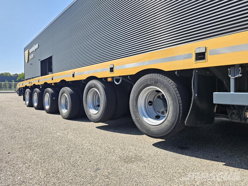 Broshuis 6 ABSD-85 / 3 X EXTENDABLE - 46 MTR نصف مقطورة مسطحة منخفضة