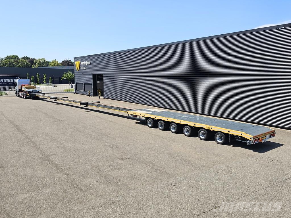 Broshuis 6 ABSD-85 / 3 X EXTENDABLE - 46 MTR نصف مقطورة مسطحة منخفضة