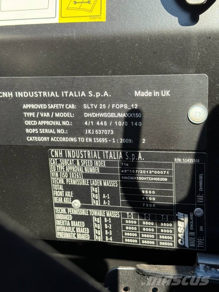 Case IH Maxxum 150 CVXDrive Traktory
