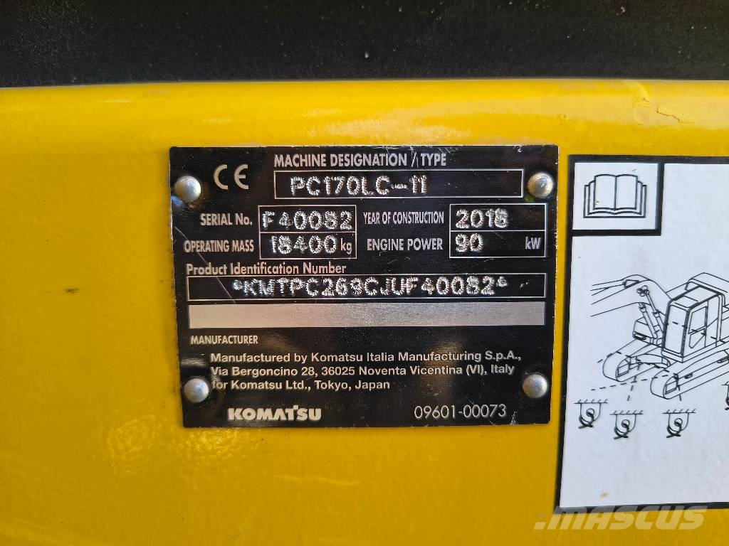 Komatsu PC 170 LC-11 حفارات زحافة